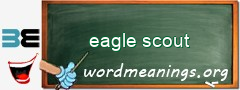 WordMeaning blackboard for eagle scout